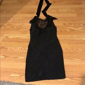 Black cocktail dress
